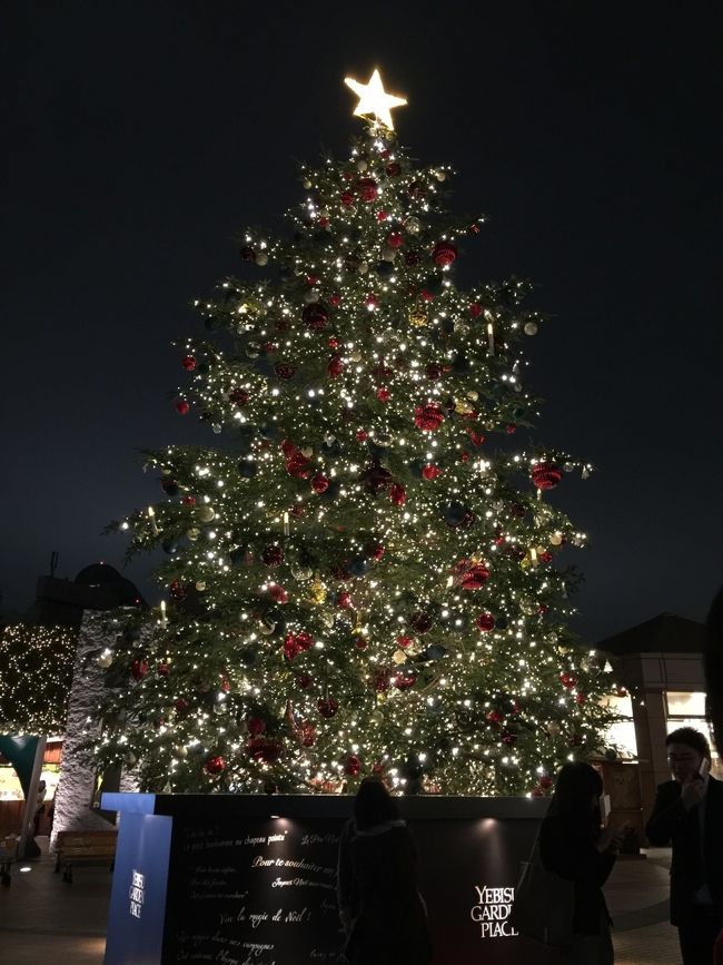 恵比寿ガーデンプレイスのクリスマスイルミネーションとバカラのシャンデリアを見てきました。<br />毎年行われているガーデンプレイスのクリスマスイルミネーション、とってもキレイでした。