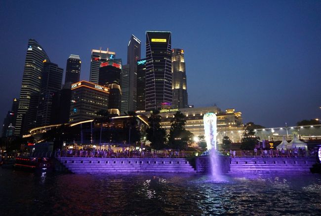 シンガポールの夜景を大満喫！リバークルーズ　インドネシア・シンガポールの旅5-4