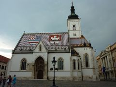 2015年夏【8】ANAﾋﾞｼﾞﾈｽｸﾗｽで行くアドリア海のきらめきと美しき街々を訪ねるスロヴェニア・クロアチア紀行（ザグレブ街歩き・超メルヘンチックな屋根の「聖マルコ教会」から「イェラチッチ広場」へ）