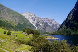 2015.8ノルウエーフィヨルドドライブ1771km 41-Gudvangen，Naeroyfjorden，Naeroyの奥地Bakkaへ