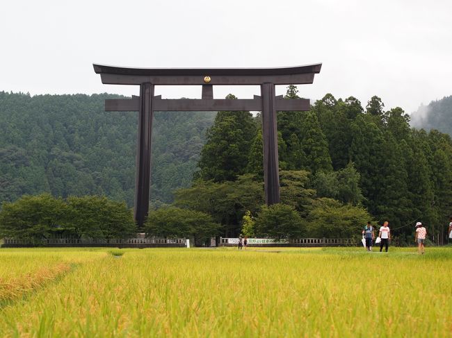 この旅は天気に恵まれないようだと、毎日スマホの天気予報を見てため息をつく。さあ旅も後半、三日目は熊野本宮から参拝から。