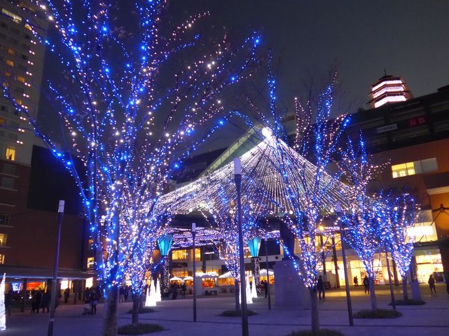 大分駅の中央出口を出た大分駅府内中央広場から中央通にかけて今年スタートしたイルミネーションを見に行きました。<br />11月27日の点灯式には歌手のMay Jさんも来られたそうです。暗くなるにつれより輝きを増して行きました。<br />是非、訪れてみてください。<br /><br />・今年のテーマは・・・<br />　おおいた光のファンタジー2015　星降るアベニュー<br />・LEDの点灯数は・・・<br />　 約45万球<br />・開催期間は・・・<br />　2015年11月27日(金)〜2016年1月31日(日)<br />・開催時間は・・・<br />　17:00〜23:30<br />