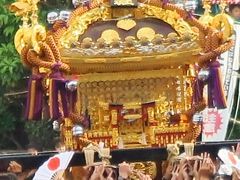 下総三山の七年祭り2/5 菊田神社の神輿渡御 ☆神揃場～安産を祈願し