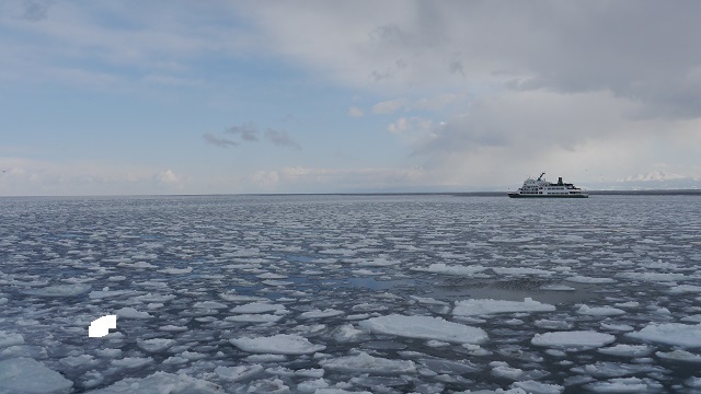 ３日目。今日は網走で流氷観光船に乗って流氷観光がメイン。昨年は流氷が来ていない上に荒れた天気で欠航したので１年越しの流氷鑑賞ができるかどうか。<br /><br />３日目<br />ウトロ温泉7:30～知床斜里8:30<br />知床斜里8:55～網走10:00　【流氷ノロッコ号】【流氷船おーろら号】<br />網走14:17～北見15:07<br />北見17:11～遠軽18:27/19:15～紋別20:40頃　紋別プリンスホテル宿泊