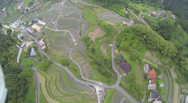 016島流し　広島県井仁の棚田空撮