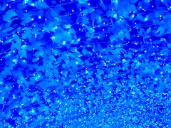 なばなの里6/6　冬華の競演　光のトンネル「青の世界」100ｍ　☆４色の青色LEDが変化