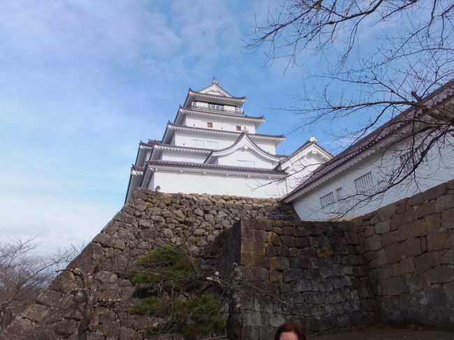 【鶴ヶ城公園・大内宿・塔のへつり・飯盛山　会津名所めぐりと会津高杖温泉2日間：新宿・上野出発】(2015/12/20-/12/21)<br /><br />妻とクラブツーリズムの一泊二日のバスツアーに参加しました。<br />価格は一人10,000円（相部屋）、夫婦で参加した我々は一部屋を取りましたので一人12,000円でした。<br />非常に安かったので、バスは2台、若い方、お年寄り半々くらいのツアーでした。<br />目的地は、会津高杖温泉の宿泊、鶴ヶ城公園・大内宿・塔のへつり・飯盛山　会津名所めぐりですが、お土産屋と拝観料のない観光地中心で拝観料の必要な観光地は時間は短かったですが、とても満足しました。ホテルは清潔感があり、食事もそこそこ、お風呂も良かったので、これだけでもおつりがきそうです。<br /><br />鶴ヶ城公園・大内宿・塔のへつり・飯盛山・神橋/大谷川散策は良かったです。<br /><br />ホテルは「会津アストリアホテル」〒967-0315 福島県南会津郡南会津町高杖原535、0241-78-22410241-78-2241<br />食事：夕食・朝食<br /><br />【観光】<br />　→日光(散策/60分：輪王寺・東照宮・二荒山神社・家光廟大猷院・神橋)、昼食　→道の駅：たじま<br /><br />◆日光散策：60分と短かったので、どこをどのように観光するか迷いました、東照宮・二荒山神社が改装中であり、拝観料も高かく、時間的にじっくり見学出来そうもないので、中には入らず無料で拝観できるところだけ見学しました。日光の寺院は、すべて拝観料がかかります。<br />◆昼食は林家の天ぷら蕎麦840円、鶏南蛮蕎麦740円を食べました。<br />◆神橋・大谷川・憾満の路を散策。大谷川の渓流は素晴らしく、とても素敵なところでした。日光観光で一番気に入りました。<br /><br />　→塔のへつり(見物/20分)<br />　→大内宿(散策/50分)<br />　→会津高杖温泉：会津アストリアホテル(泊)<br /><br />◆塔のへつり：河食地形の奇形の景勝地で、良かったです。ここのお土産屋さんで喜多方ラーメンの試食。<br />◆大内宿は会津城下と下野の国を結ぶ全長130キロメートルの中で会津城下から３番目の宿駅として1640年ごろに整備された旧宿場で重要伝統的建造物群保存地区として選定されています。<br />雪景色の雪に覆われた大内宿を歩きました。現在、道の両側に建つ数十軒の旧宿場は、お蕎麦屋、お土産屋など観光客相手の商売をしている店が多く、中には一般住宅として利用されています。距離として700m、15分で見ることが出来ます。突き当たりにあった小山から見る雪に覆われた大内宿の街並みは素晴らしかった。気温マイナス2度。住所：大内宿は、福島県南会津郡下郷町大字大内字山本にある旧宿場。<br />◆宿泊：会津アストリアホテル<br />バスツアーで妻と泊まりました。部屋は２シングルベット、部屋は清潔感があり、アメニティーは十分に揃っていました。部屋や食堂から見る雪景色の光景は素晴らしかったです。お風呂（温泉）は館内には大風呂、別館には露天風呂の2種類を楽しめます。食事は、バイキングですが、夕食は和洋中30種類、朝食は20種類の料理が用意されていました。すごく美味しいとはいえませんが、全く問題はありません。十分に満足させてくれました。無料Wi-Fiはロビーのみですが利用できます。<br />住所：〒967-0315 福島県南会津郡南会津町高杖原535<br /><br />　→鶴ヶ城公園(天守閣は別料金410円/60分)<br />　→宮泉酒造(見学/20分)<br />　→会津武家屋敷--郷工房古今(買い物)<br />　→飯盛山(散策/30分：)--とらぞう(買い物)<br />　--昼食は無し：試食でお腹がいっぱいになりました<br />　→柏屋(買い物/20分)<br />　→猪苗代湖(見物/20分)<br />　→猪苗代(買い物/20分：猪苗代湖 世界のガラス館・ビール館・お菓子館/だんご館)<br />　→夕食：車中にて：イクラ鮭弁当1100円：わりと旨い<br />　--上野(19:30)--新宿(20:00)<br /><br />◆会津鶴ヶ城<br />会津鶴ヶ城は若松城ともよばれています。入場料510円でしたが、団体割引で360円で入場。大きなお寺ではありませんが良かったです。天守閣にあがれば周辺の景色が見渡せます。<br />住所：〒965-0873 福島県会津若松市追手町１−１、営業時間：8時30分〜17時00分<br />◆会津武家屋敷<br />会津藩家老西郷頼母の屋敷を中心とした博物館で、福島県重要文化財でもあります。<br />時間が余りなかったので、中には入りませんでした。<br />住所：〒965-0813 福島県会津若松市東山町大字石山院内１<br />電話:0242-28-25250242-28-2525<br />◆飯盛山<br />飯盛山は標高314 m、戊辰戦争に際して白虎隊が飯盛山に逃れ、自刃した地です。主な観光地として「白虎隊十九士の墓」、「木造建築物栄螺堂」などがあります。<br />有料ですがエスカレータでも登ることが出来ます。<br />住所：福島県会津若松市一箕町１<br />【飯盛山の主な観光スポット】<br />さざえ堂、宇賀神堂、烈婦の碑、飯沼貞雄墓、戸ノ口堰水、戸ノ口堰水神社、厳島神社、戸ノ口堰洞穴、松平容保の碑、白虎隊自刃の地、白虎隊の墓<br />●栄螺堂はさざえに似た木造建築を見るだけでも一見の価値があり、国の重要文化財に指定されています。有料ですが、中にも入れます。上りと下りで同じ道を通らず抜けられるという仕組みの回廊で、三十三観音や百観音などが配置され堂内を進むだけで巡礼が叶うような構造となっているようです。(参考：ウィキペディア）<br />住所：〒373-0021 群馬県太田市東今泉町１６８−３<br />電話： 0276-25-13430276-25-1343<br />●とらぞう（お土産屋）：ボランティアでとらぞうの方に飯盛山の観光案内をしていただきました。タンタンとした語り口はなかなか良かったです。これが本当のおもてなし。有り難うございました。お返しに、お土産を買いました。<br />住所： 〒965-0003 福島県会津若松市一箕町大字八幡弁天下１２<br />電話:0242-25-41880242-25-4188