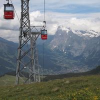 ヴェンゲンからグルントまでメンリッヒェンをまたいで横断　乗り物の旅