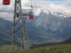 ヴェンゲンからグルントまでメンリッヒェンをまたいで横断　乗り物の旅