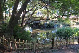 2015秋、東別院と古渡城址(3/3)：下茶屋公園、江戸時代の再建庭園、瓢箪池、雪見灯篭