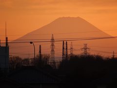 素晴らしかった正月二日の影富士