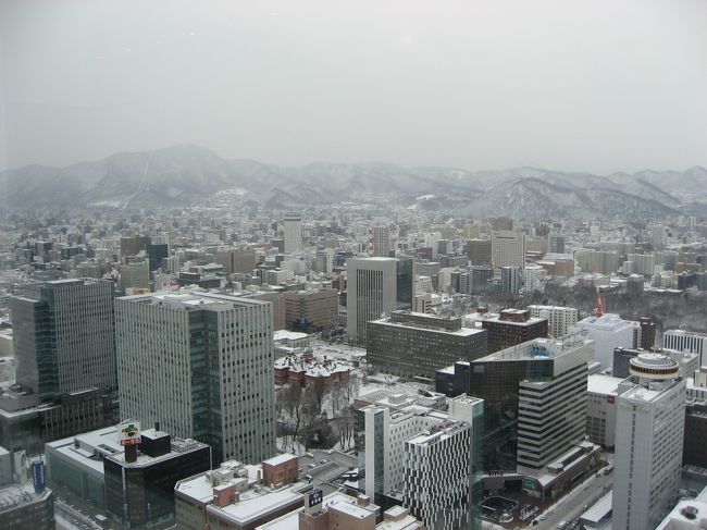 フィギュアスケートの観戦をするため、札幌を訪問。ついでに観光もしようと思い、3泊4日滞在。<br />初日はそれほど寒くなかったものの、2日目以降は雪が降り、凍えそうなくらい寒かった。<br />予定していた旭山動物園も寒さのあまり、断念。予定変更はあったものの、グルメと観光を満喫した旅行でした。