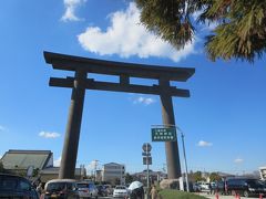 母・弟と行く大神神社☆３連休初日で、渋滞でダメだと思ってたけど、入れた～(^o^)／