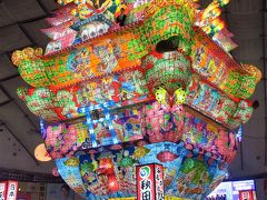 ふるさと祭り-4　能代七夕　[天空の不夜城]b　伝統復活の美　☆巨大山車が動いた