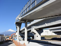 自転車でGO！ 2016.01.26 富士山を見ながら工事中の道路を見て来ました