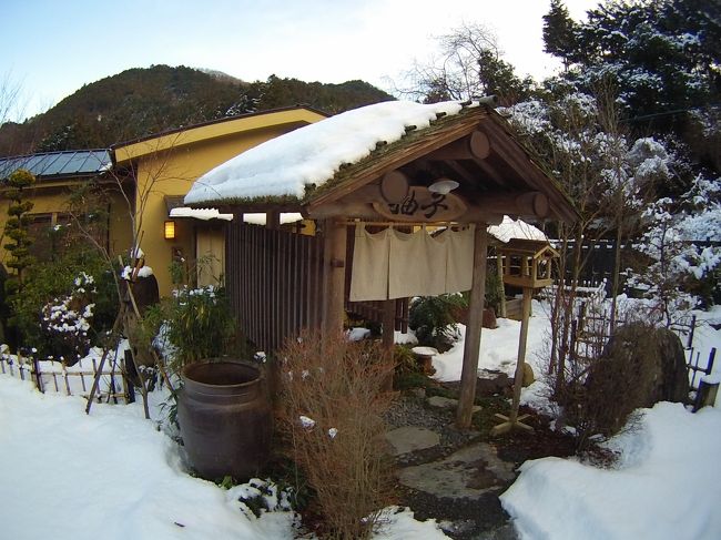 都幾川温泉 旅館とき川、3回目の訪問は雪景色でした！