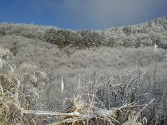 雪の蓼科ダム跡地