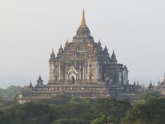 ミャンマーの旅（２）・・バガンの漆工房、マヌーハ寺院、タビィニュ寺院、シュエサンドー・パヤー、操り人形のショーを訪ねて