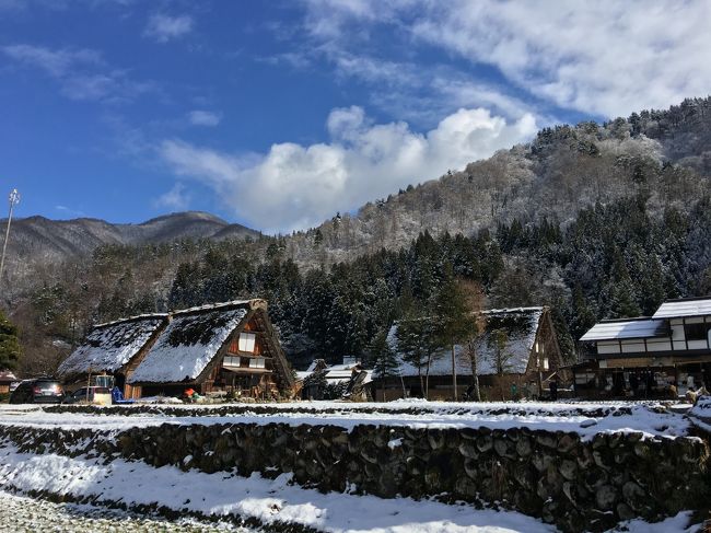 今年の年越しは、家族で岐阜へ。<br />雪景色の白川郷を見たくて行ってきました。