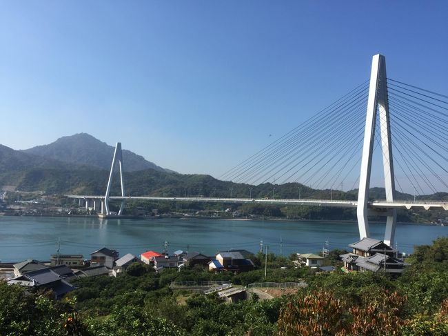 思い立って　一人で自転車でのしまなみ海道走破　１泊２日　行きは尾道まで電車　帰りは松山から飛行機で<br />何とか走りきれましたが２日目はただただ自転車に乗ってるだけでした　本格的な自転車がほしくなりました<br /><br />多々良島で泊まり　オコゼを堪能　地元のレモンとみかんを山ほど購入　ゆうパックって便利です