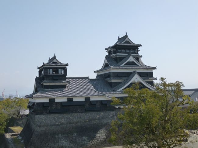 先月初めに、夫から、<br />「熊本に用事があるけど一緒に来る?」とのお誘い。<br />ホテルステイが大好きなワタクシ、<br />も・ち・ろ・んお供しますよ〜!!<br /><br />で、早速ホテルの予約をしようとしたのですが、<br />ない!ない!ないのです!!<br />1ヶ月以上も前なのに、ホテルがすべて満室なのです。<br />日航も、ニュースカイも、キャッスルもニューオオタニも・・・。<br /><br />一応ビジネスホテルを押さえ、<br />毎日のように、キャンセルがないかをチェック。<br />1週間前に、キャッスルの喫煙室が出たので、<br />夫に「喫煙室でも良い?」と聞いていたら、<br />聞いている間にSOLD OUT!!<br /><br />ホテルサイトはもちろん、一休もJTBもダメで、<br />メンバーズサイトもダメ。<br />もう無理かなぁ〜と半分諦めつつ、<br />4トラベルを眺めていたら、<br />あった〜!ありました!!<br />アゴダ経由で、デラックスツインの禁煙の部屋が1室!<br /><br />熊本のホテルなのにローマ字入力で予約し、<br />しかも価格は$表示。<br />外国人枠なのかしら・・・???<br /><br />でもでも、4トラベルのお陰で、<br />10年ぶりの熊本を満喫して来ましたぁ。<br /><br /><br /><br /><br /><br /><br /><br /><br /><br />