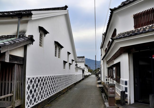 萩城下町は二度目の訪問になりますので、今回はピンポイントで観光させていただきました。お目当ては、呉服町筋（御成道）に面し、菊屋横町と伊勢屋横町に挟まれて建つ「菊屋家住宅」 です。この季節には、古色を帯びた雛飾りを愛でることができます。<br />萩城下町には３本の小路があり、西から菊屋、伊勢屋、江戸屋横町と名が付けられています。碁盤目状に区割された狭い屋敷割の中、武家屋敷や町家が軒を連ね、城下町の情緒が満ちています。その中で、ひと際異彩を放つのが菊屋家住宅です。藩御用達の豪商 菊屋の名を戴く菊屋横町は、片側ほぼ全体が菊屋の土蔵と土塀という壮大さで、現存する江戸時代の建物としては国内最大の町家です。<br />屋敷内の主屋、本蔵、金蔵、米蔵、釜場の５棟は国の重要文化財に指定され、極めて価値の高いお屋敷です。江戸時代は毛利家の御用商人で、食物、着物、更には武器までも取り扱っていました。<br /><br />菊屋家のＨＰです。<br />http://www.kikuyake.com/<br />＜１日目＞<br />新大阪駅（新幹線）===福山駅---錦帯橋（昼食＋散策）<br />---津和野（案内人と一緒に散策）---萩グランドホテル天空<br />＜２日目＞<br />萩グランドホテル天空---松陰神社（ボランティアの方と一緒に散策）<br />---旧萩藩校明倫館（同じ）---萩城下町（同じ）<br />---村田蒲鉾店（ショッピング）---海鮮村北長門（昼食）<br />---青海島（クルーズコース・島上陸コース・金子みすゞ記念館コースから選択）<br />---秋吉台---瑠璃光寺---湯本観光ホテル西京（オプション：大谷山荘宿泊）<br />＜３日目＞<br />湯本観光ホテル西京---宮島口===宮島（昼食＋散策：３時間）===宮島口<br />---尾道===千光寺公園（ロープウェイ）---千光寺公園（山頂）<br />---福山駅（新幹線）===新大阪駅