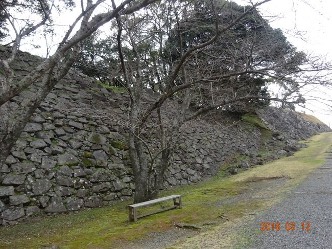 　名護屋城址を見てきました.秀吉が作った大阪城に次ぐ大きな城だった<br />らしいのですが、何となく雰囲気を感じられる場所でした。まだ発掘中でした。城は秀吉が亡くなったあと各大名が、材料を持ち帰ったそうです。<br />石垣も角の部分は壊されたそうです。<br />