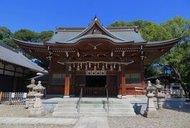 2015秋、家康公所縁の大高・八幡社：拝殿、本殿、社務所、狛犬、手水舎、鳥居