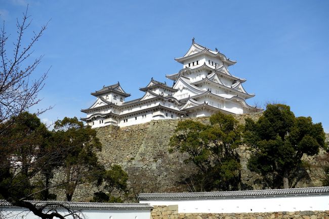 私が一人でスリランカ旅行中、一人で日本でお留守番の相棒。<br />どこかへ連れて行けと連日うるさい、うるさい。<br />歴史好きの相棒にチラッと姫路城は？って持ち出すと、<br />自分でネットで調べて｢行きたい、行きたい！｣と、私以上に興味を示した。<br />大阪から遠出するのに姫路城だけだとチョッと物足りないと思い、<br />温泉好きの相棒のため、プラス赤穂温泉。<br />晩ご飯は？って聞いてみると、肉食獣の相棒は｢Kobe beef｣を連呼。<br />太っ腹の相棒が｢お金の事は心配するな！｣って言ったんで、<br />行く気のなかった貧乏性の私が前日に旅程を組んで行ってきました。<br />参考になるような旅行記ではないんですが、自分たちの思い出として。<br /><br /><br />大阪→姫路城→赤穂温泉→神戸元町→大阪<br />