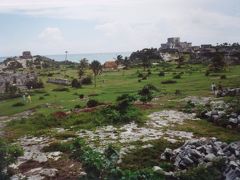 (14)1993年9月メキシコの旅8日間⑥トゥルム遺跡（降臨する神の神殿　ﾌﾚｽｺ画の神殿) ｼｪﾙﾊ(美しい入江)