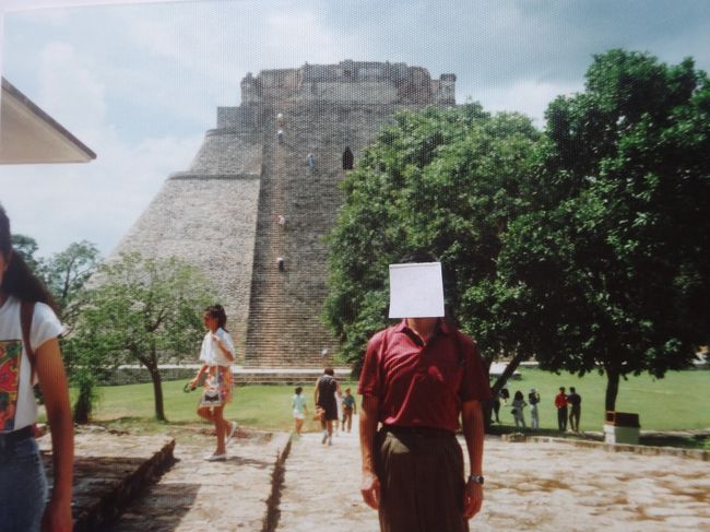 (14)1993年9月メキシコの旅8日間③ｳｼｭﾏﾙ遺跡(魔法使いのﾋﾟﾗﾐｯﾄﾞ 尼僧院 総督の宮殿) ｶﾊﾞｰ遺跡(仮面の神殿)