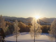 北海道雪景色。