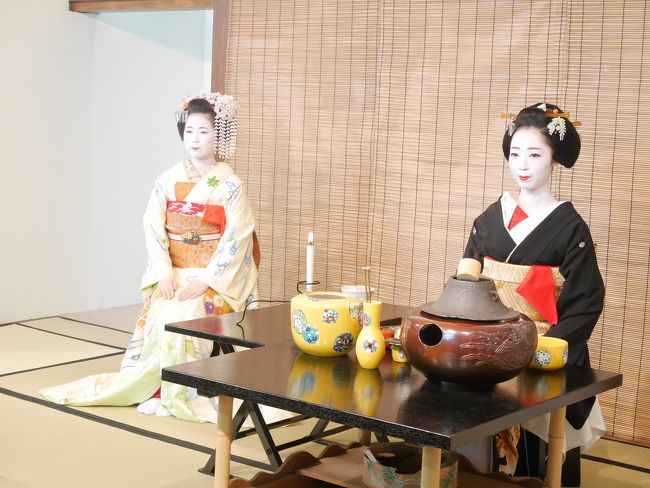 京都に春の訪れを告げる、祇園甲部歌舞練場の都をどり。<br />今回、初めて見に行くことができました♪<br /><br />インターネットで申し込み。<br />せっかくなので、お抹茶券付きの特等観覧席(指定席)、4,800円にしました!<br />カード決済できます。便利!<br /><br />美しい芸妓さん、舞妓さんの素晴らしい踊りと舞台が次々に変わるので、夢のような1時間でした!<br />ほんとうにあっという間。<br />また来年も見たい!!と思わせる、素晴らしい舞台でした。