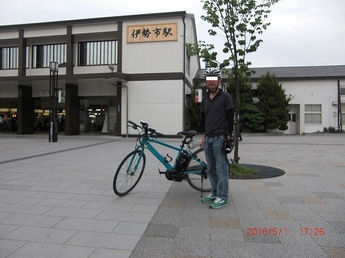 2/2)電動自転車 パナソニック ジェッター 「東京～伊勢 367.4km」伊勢 