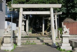 2015秋、信長所縁の日置神社(1/2)：郷社・式内神社石碑、鳥居、狛犬、鎮守の杜、境内摂社