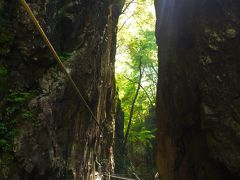 田舎のじいちゃん米寿のお祝い　・・・の前に寄り道。三段峡・秘境探検♪