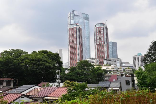 武蔵野台地の東端は複雑な地形をしていて山の手台地と呼ばれています。<br />六本木と元麻布周辺は山の手台地と低地の境目の地域にあり、坂が多いところです。<br /><br />今日は、六本木ミッドタウンにあるサントリー美術館で歌川広重の浮世絵を鑑賞します。<br /><br />そして、六本木、元麻布の町を散策し、近代的な都市空間・大使館・高級住宅街とともに、緑豊かな公園と再開発されていない昭和の家並みを見つけます。<br />