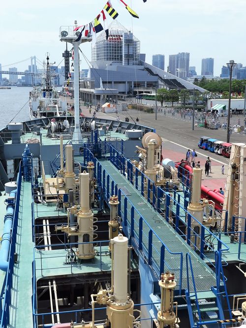 東京みなと祭2/5 浚渫船 《海竜》 乗船見学 ☆東京湾の水路を