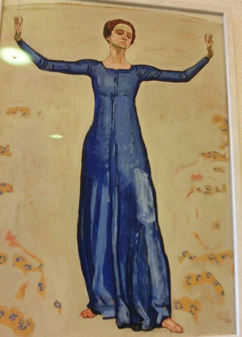 アンヌ・マリー　水彩画 「古い鉄柵II 」 アンヌ・マリー 水彩画 「古い鉄柵II 」