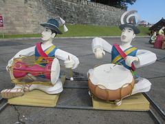 韓国　「行った所・見た所」　晋州市街散策・グリースモーテル宿泊・晋州城跡散策