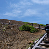 ミステリーツアーは　穴原温泉から　浄土平へ