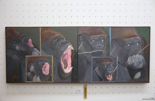 水彩画上野動物園の仲間達