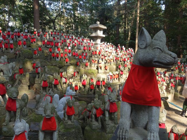 伊勢神宮参拝の帰り、伊勢湾フェリーで渥美半島の伊良湖に渡り一泊。<br />翌日、伊良湖からバスで三河田原に、豊橋鉄道で豊橋を経由して名鉄で豊川稲荷に行ってきました。<br />