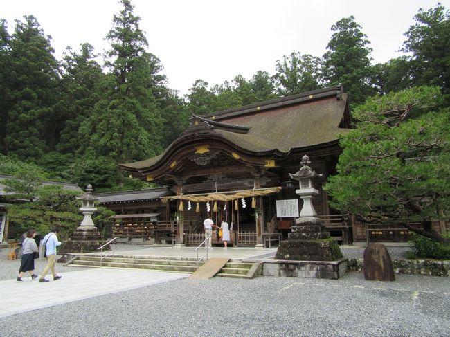 梅雨でジメジメした気持ちを少しでも軽くしようと、久しぶりに遠州の小京都と言われる森町に出かけて来ました。<br />小京都と言われるだけあって、森には神社、仏閣も多く点在しています。<br />今回は紫陽花で有名な極楽寺、ききょうで知られる香勝寺、それと森に行ったら絶対に外せない小國神社の３箇所を訪ねて来ました。<br /><br />樹齢数百年の老杉が茂る荘厳な雰囲気漂う境内。1450年の歴史をもつ「古代の森」に魅せられ、毎年初詣には県内外から多くの人が訪れます。花処としても知られ、４月上旬には約千本の桜、５月下旬には約５０万本の花菖蒲、１１月下旬には約千本のもみじの紅葉と四季折々を楽しませてくれます。最近は縁結びのパワースポットとして人気です。<br /><br />御祭神は大己貴命(おおなむちのみこと)。別名大国様（だいこくさま）とも呼ばれ、神話の中でも「因幡の白うさぎ」を助けられた「心の優しい神さま」として親しまれております。（ホームページより抜粋）<br /><br /><br />今回は訪ねた時期がちょっと遅く花菖蒲はすでに見頃を過ぎていました。