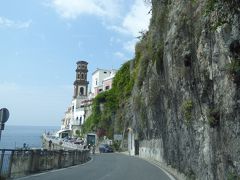 夏の優雅な南イタリア周遊旅行♪　Vol10(第2日)　☆Ravello〜Amalfi：ラヴェッロから専用車ベンツでアマルフィへ♪可愛いアトラーニを眺めて♪