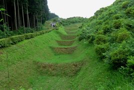 2016梅雨、静岡県の名城(2/20)：7月8日(2)：山中城(2)：三の丸堀、三の丸、田尻の池