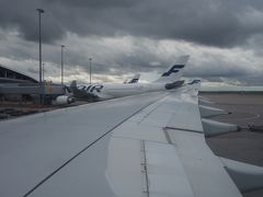 エアバスA340-300に乗りました。Finnair AY79 (HEL-NGO)です。ヘルシンキは近いですね。