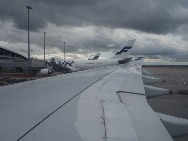ウイーンからの復路は往路と同じで，ヘルシンキ経由です。フィンエアーですので，ここがハブです。中部国際空港は，フィンエアーとルフトハンザしか，ヨーロッパ直行便がないのです。