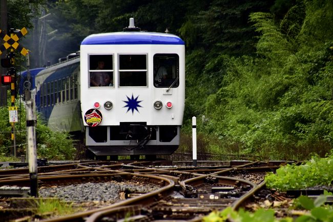 JR木次線のトロッコ列車「奥出雲おろち号」に乗車して、奥出雲に広がる夏の深緑風景を満喫してきました。