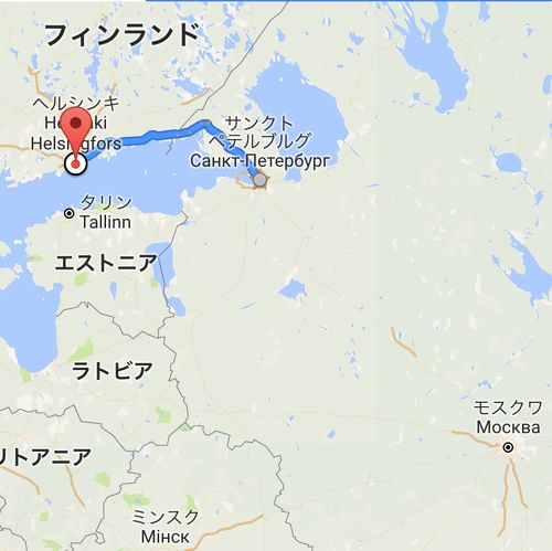 サンクト・ペテルブルク サークルウォーク（サンクト・ペテルブルグ/ロシア）33km | GPSアート.info